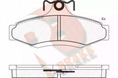 R BRAKE rb1261 -  Комплект тормозных колодок, дисковый тормоз